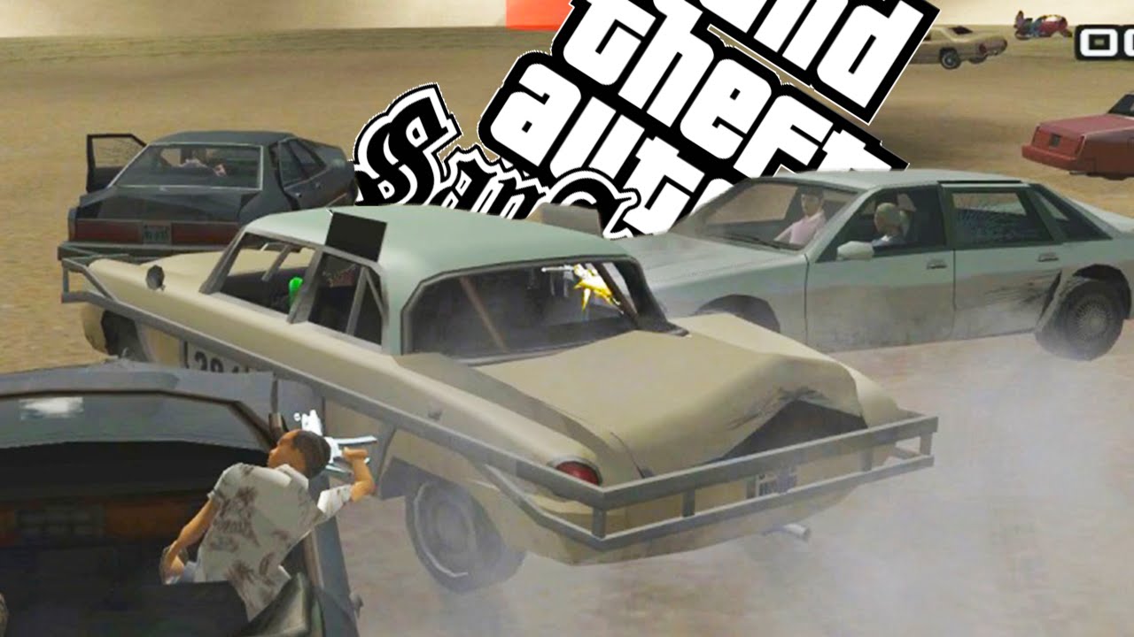 GTA SAN ANDREAS 100% - Destruction Derby BEM LOUCO! (59)