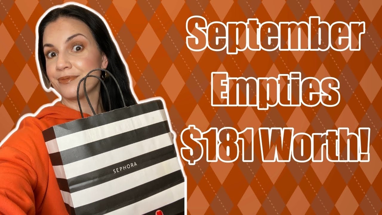 SEPTEMBER EMPTIES 2023//So Many Makeup Empties and Project Pan Items!