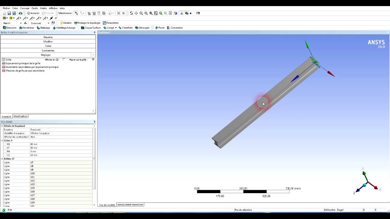 Formation Ansys workbench TUTORIAL partie 1