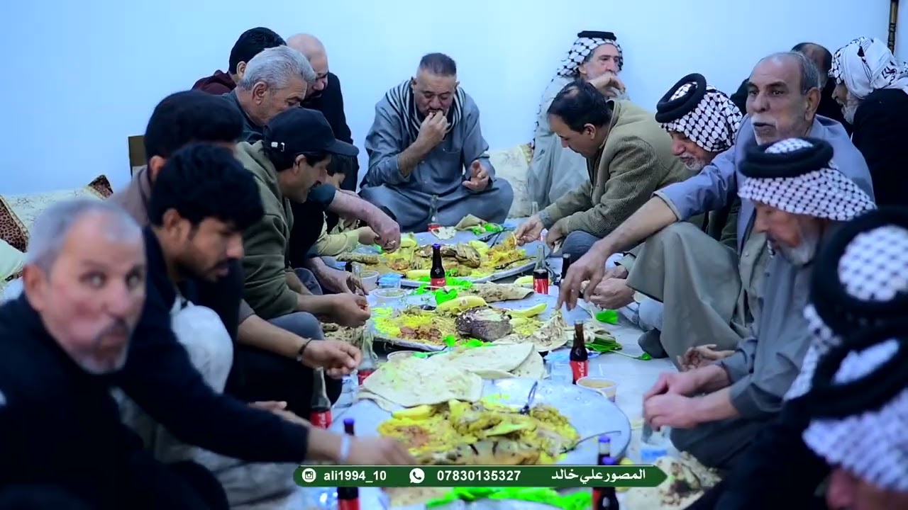 وجبة غداء عقد قرآن الأخوين جعفر ورزاق الف مبارك 