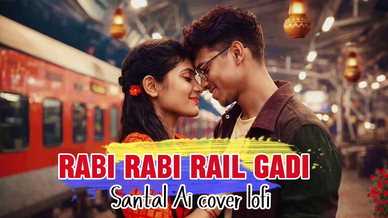 Rabi Rabi Rail Gadi ❤️ | Santali Romantic Lo-Fi Song 2026 | Viral Love Story| Santal Ai cover lofi..
