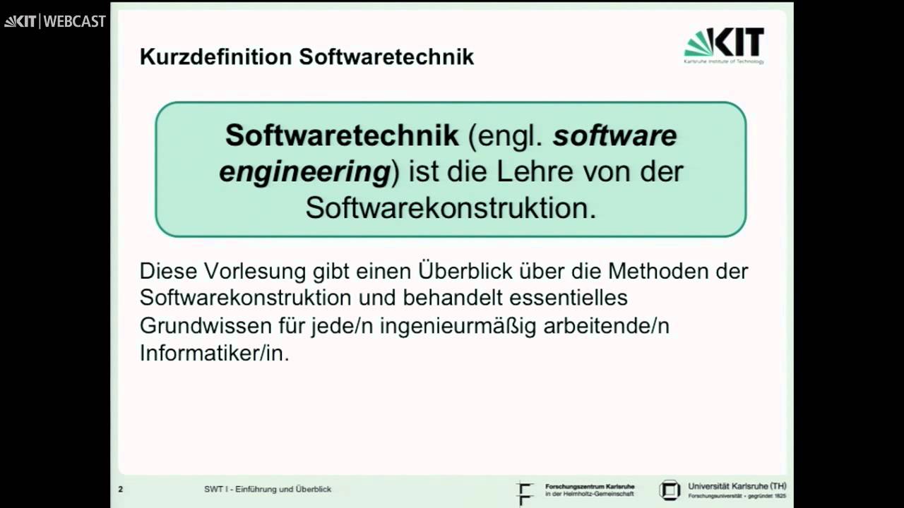 01: Software, Änderungen der Software in den letzten Dekaden, Komplexität, Qualitätsanforderungen