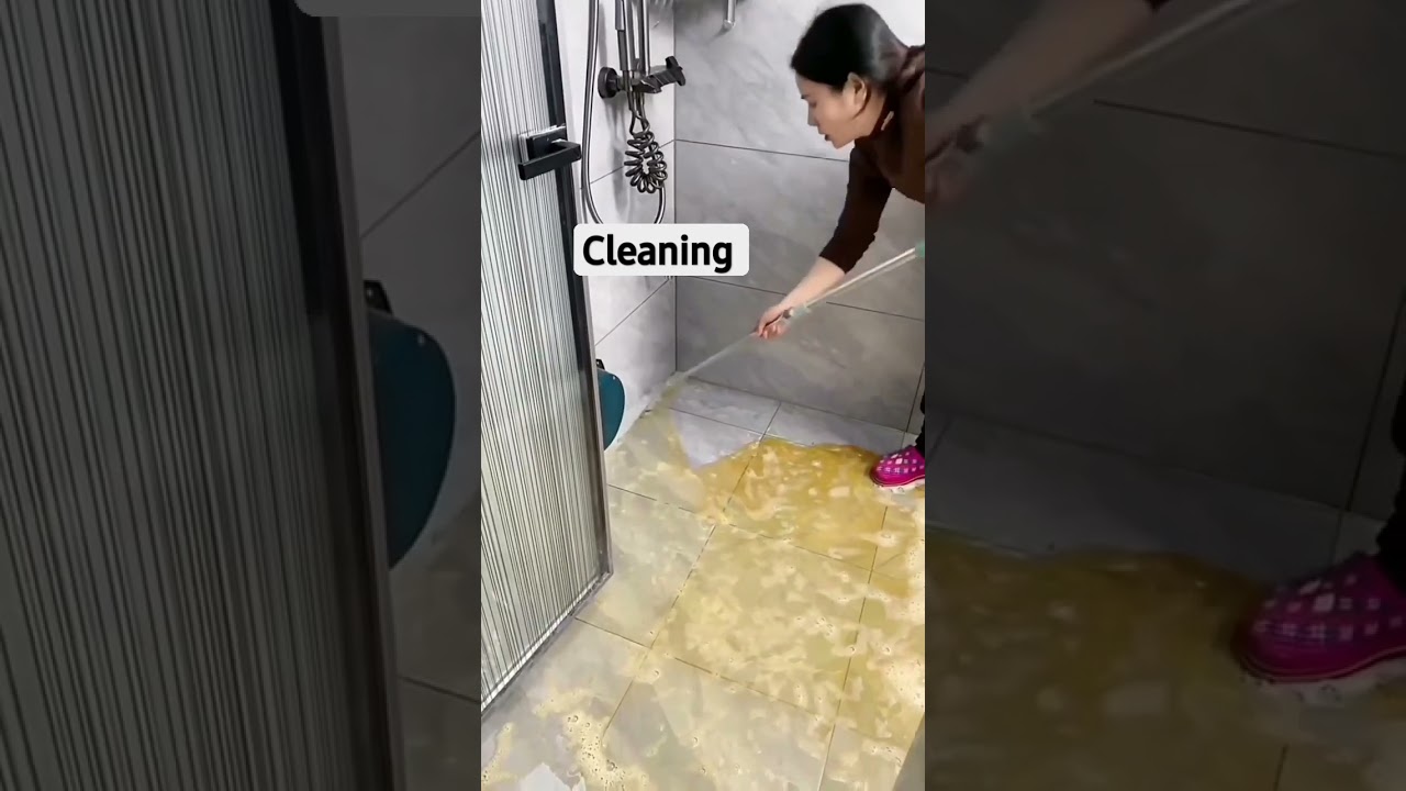 How to clean bathroom tiles #cleanbathroom #bathroomcleaning #bathroomcleaningtips