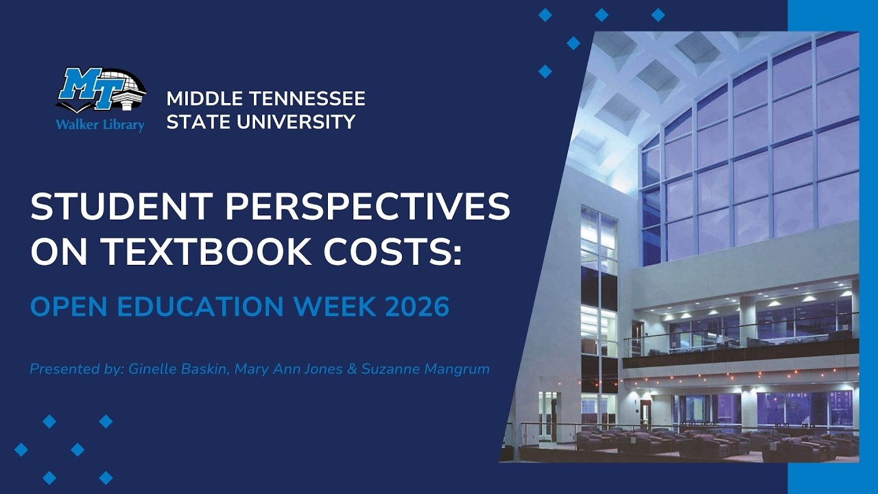 Student Perspectives on Textbook Costs