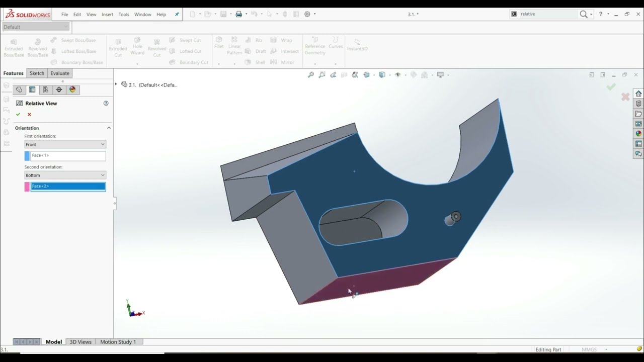 Solidworks Tutorial - Relative View