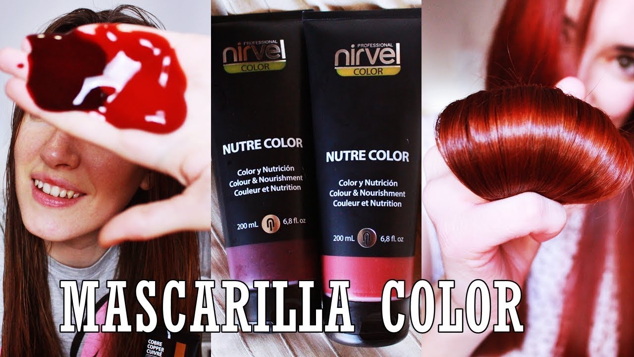 PELIRROJA SIN TINTE | MASCARILLAS NUTRECOLOR NIRVEL | COBRE Y ROJO. Enlaces a compra en la cajita