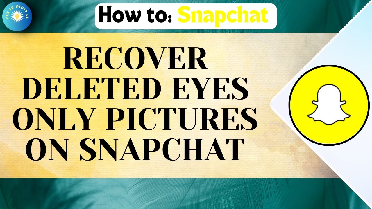 How To Recover Deleted eyes Only Pictures On Snapchat | Snapchat My Eyes Only Photo Recovery (2026)
