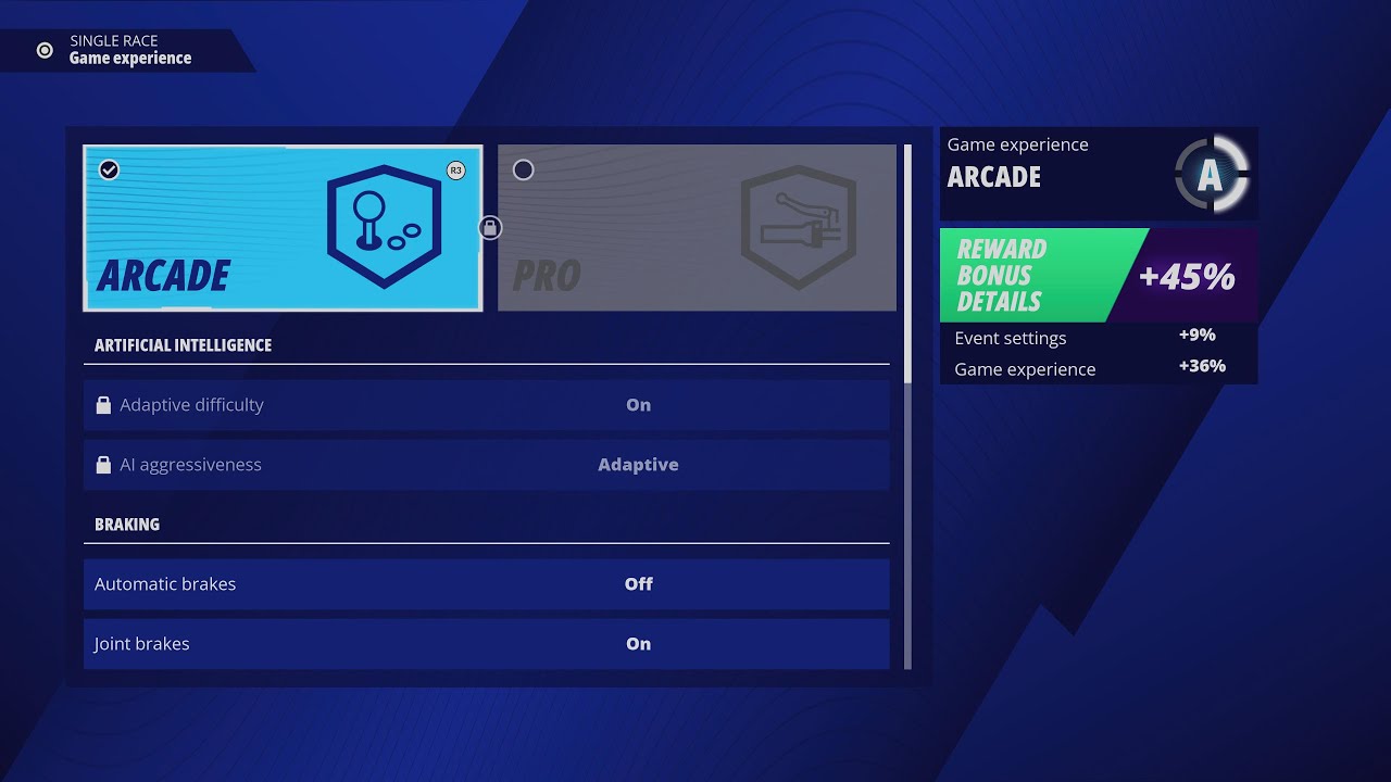 RIDE 6  HOW TO DISABLE ARTIFICIAL INTELLIGENCE  [ARCADE = PRO]