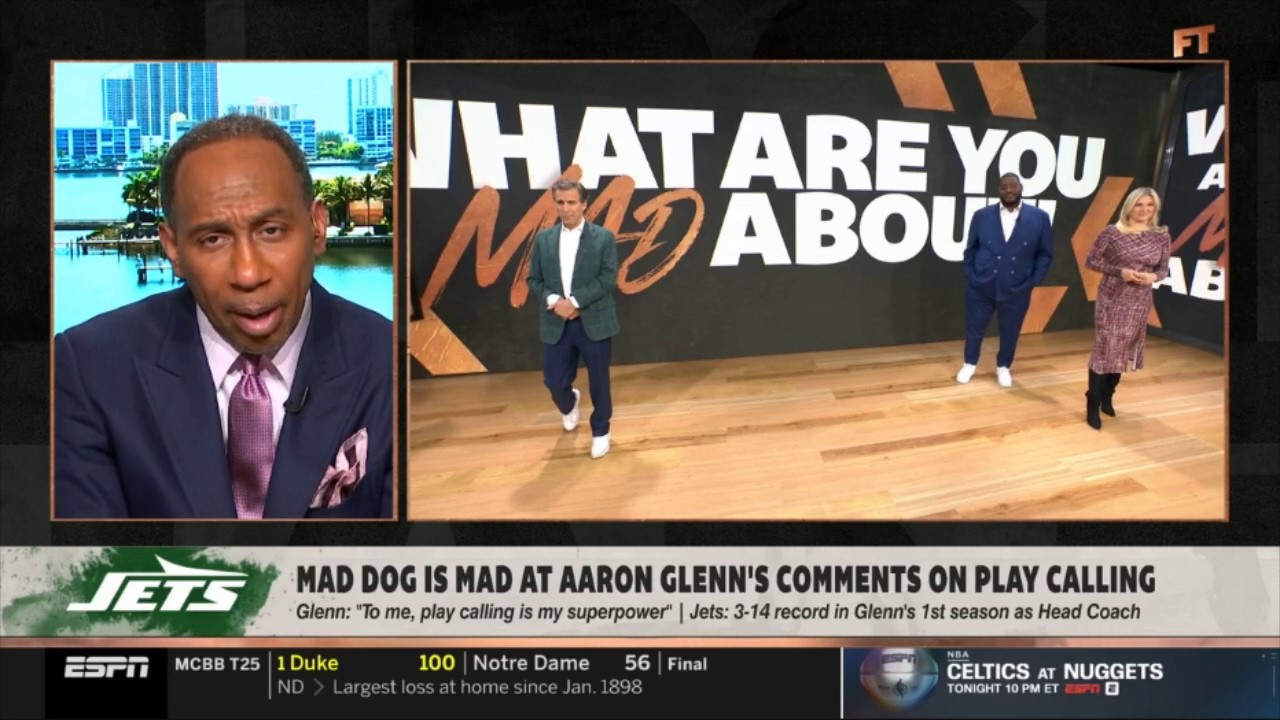 FIRST TAKE | Stephen A. laugh Mad Dog is mad at Aaron Glenn raises eyebrows with 'superpower' boast