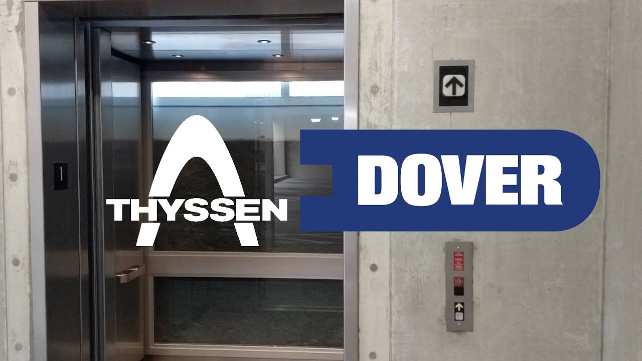 MEGA FAIL! Elevator slams into the shaft! 2001 Thyssen Dover Hydraulic Elevator - Galatyn Commons