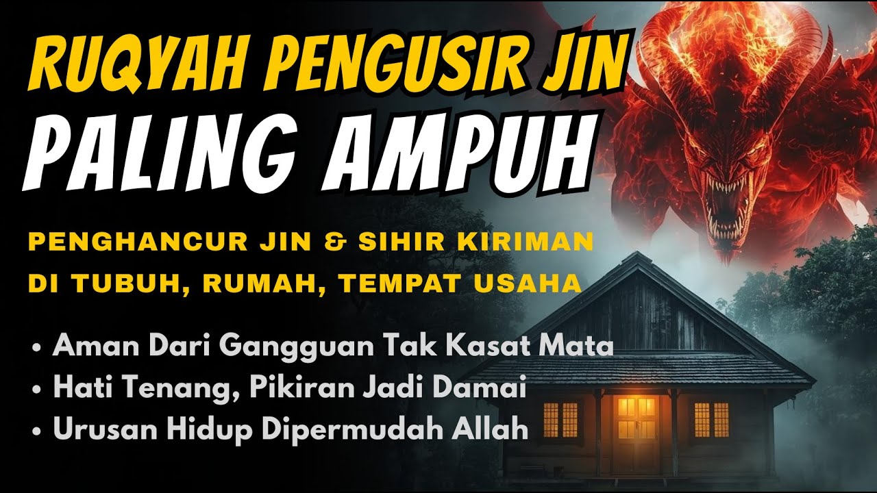 JIN LANGSUNG PERGI‼️ Ruqyah Rumah Diri Sendiri Keluarga Sangat Ampuh Usir Jin, Penenang Hati Fikiran