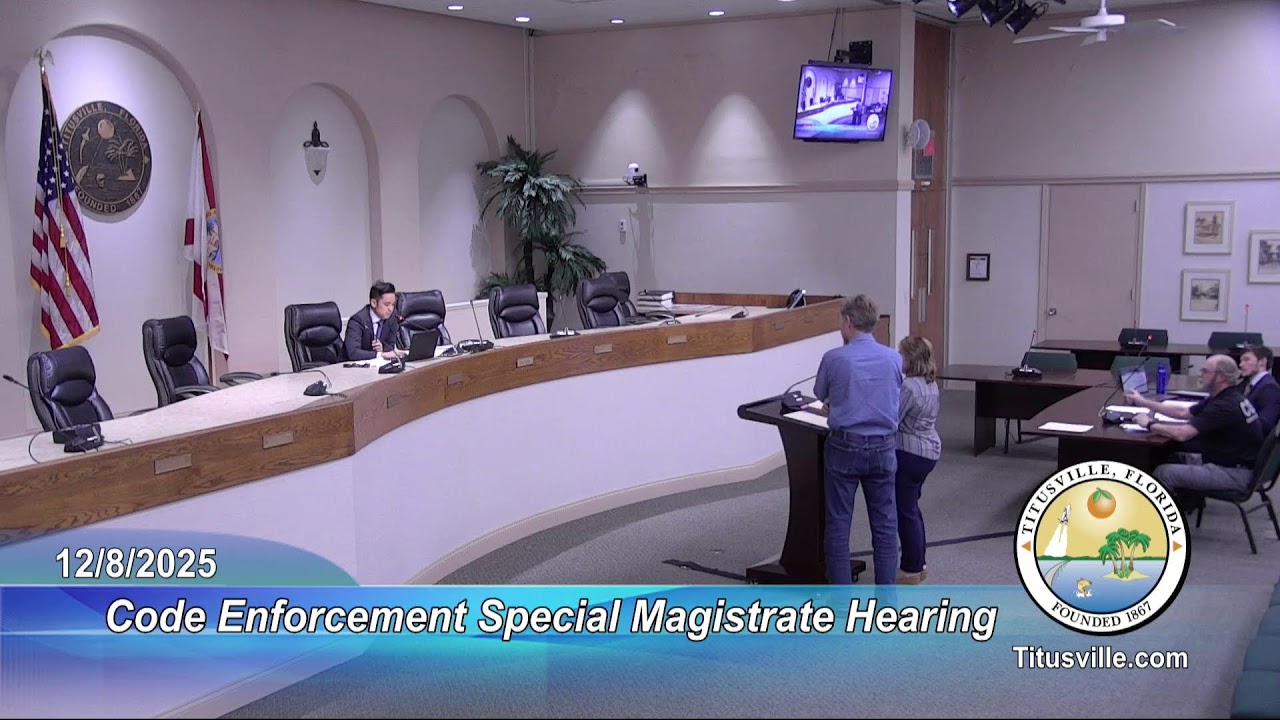 Code Enforcement Special Magistrate Hearing — 2/9/2026 - 1:00 p.m.