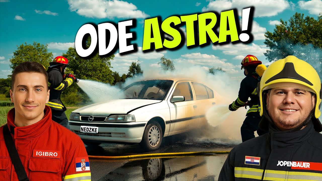 VATROGASCI U AKCIJI, GASIMO NEDŽKETOVU OPEL ASTRU! *Firefighting Simulator Ignite*  EP4