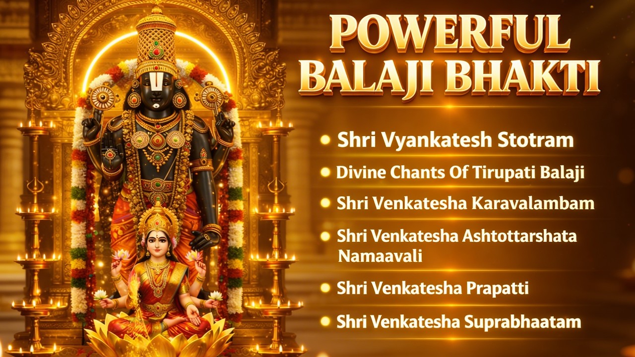 तिरुपति बालाजी भक्ति  For PROSPERITY  | Tirupati Balaji Devotional Songs | श्री वेंकटेश्वर स्तोत्रम