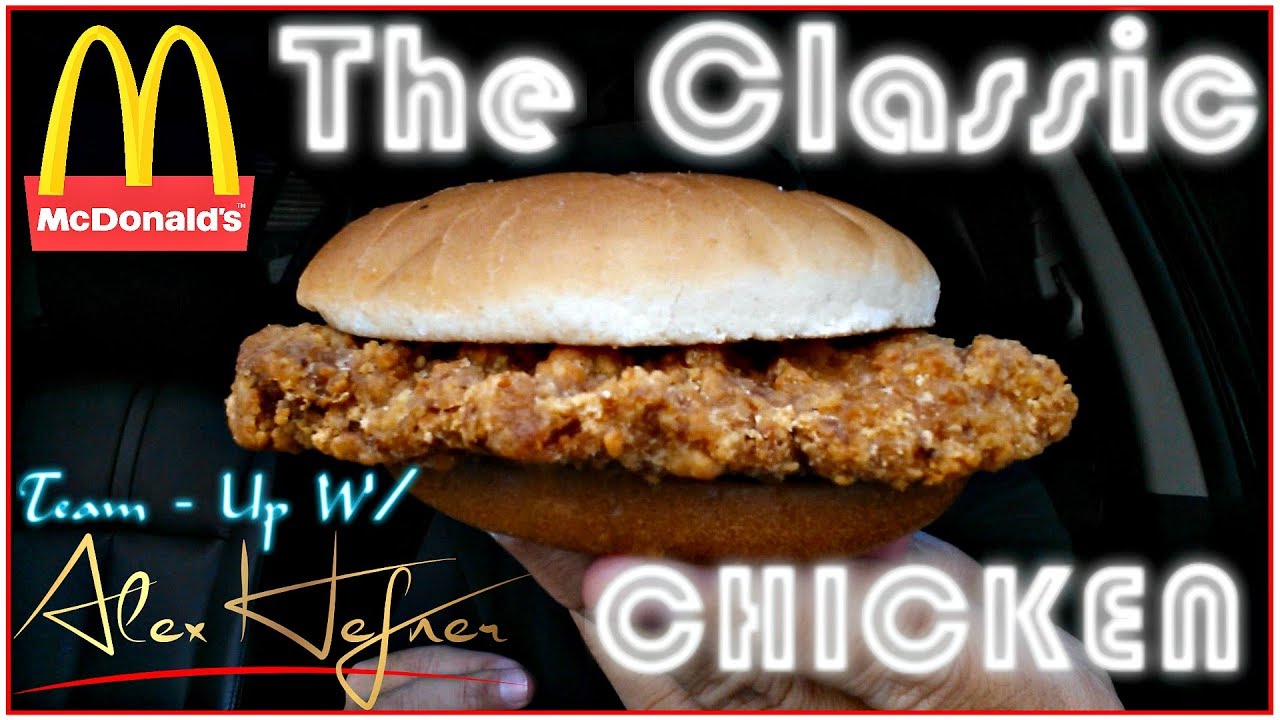 McDonald's® Classic Chicken Sandwich Review! 🤡🍔 | Alex Hefner Team Up