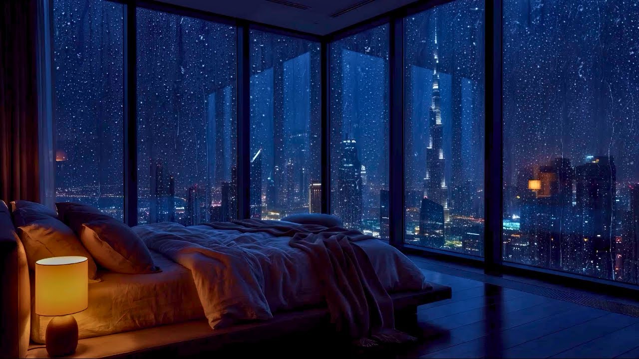 LIVE 🔴 Sleep Fast in 5 Minutes | Rain on Windows, Calm Piano | NO ADS