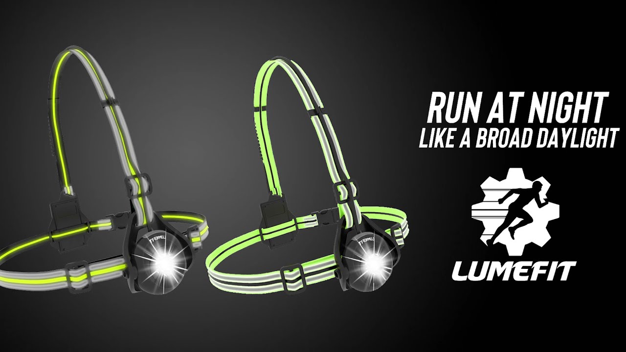 LUMEFIT Running Lights for Runners | Night Running Chest Light | Run In The Dark