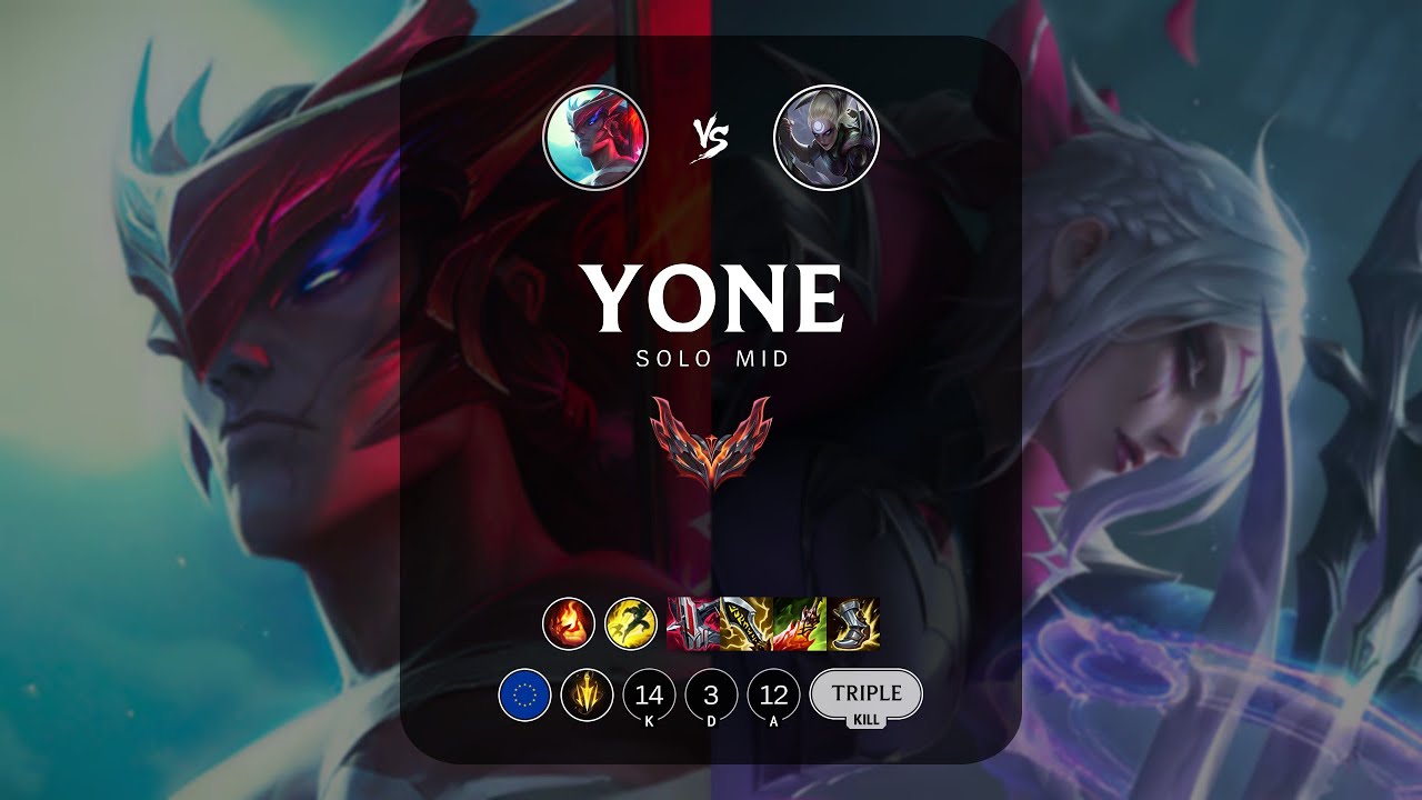 Yone Mid vs Diana - EUW Grandmaster Patch 13.1