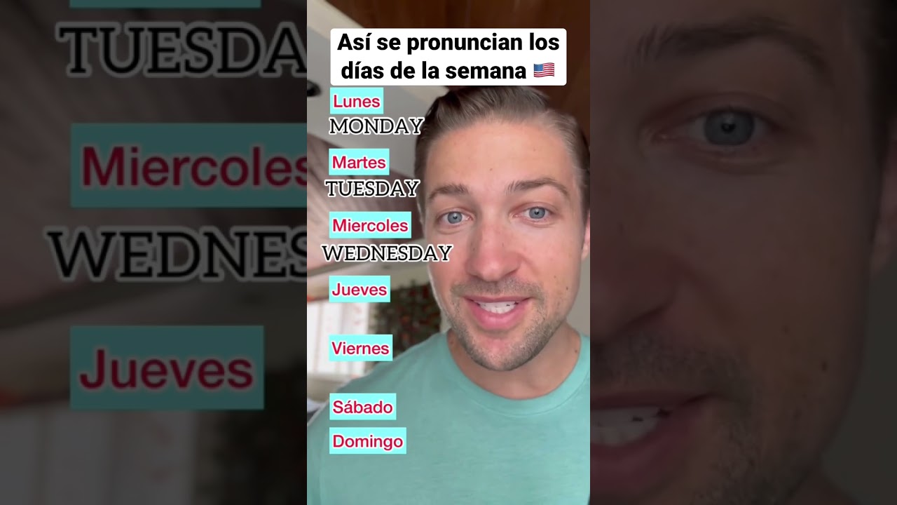 ASI SE PRONUNCIAN LOS D&Iacute;AS DE LA SEMANA EN INGL&Eacute;S (Days of the week)