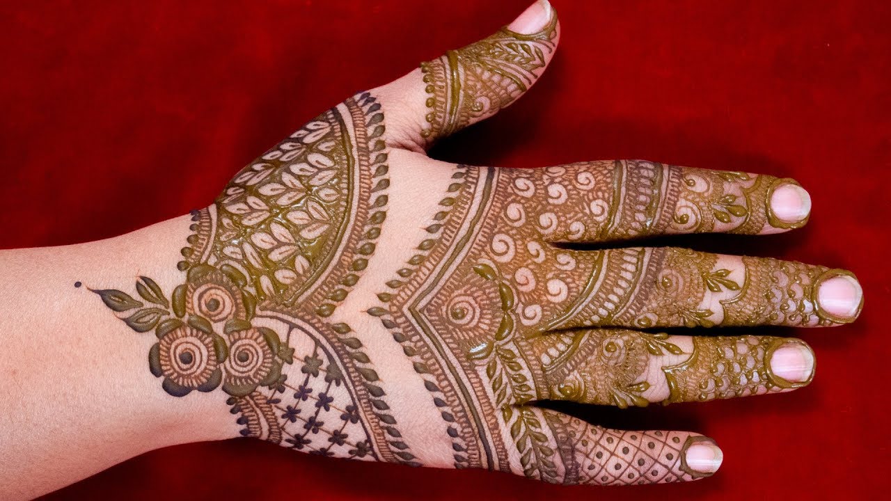 Simple Indian Mehndi Design For Back Hands | Easy Indian Mehndi Design 2021 | Letstute Mehndi