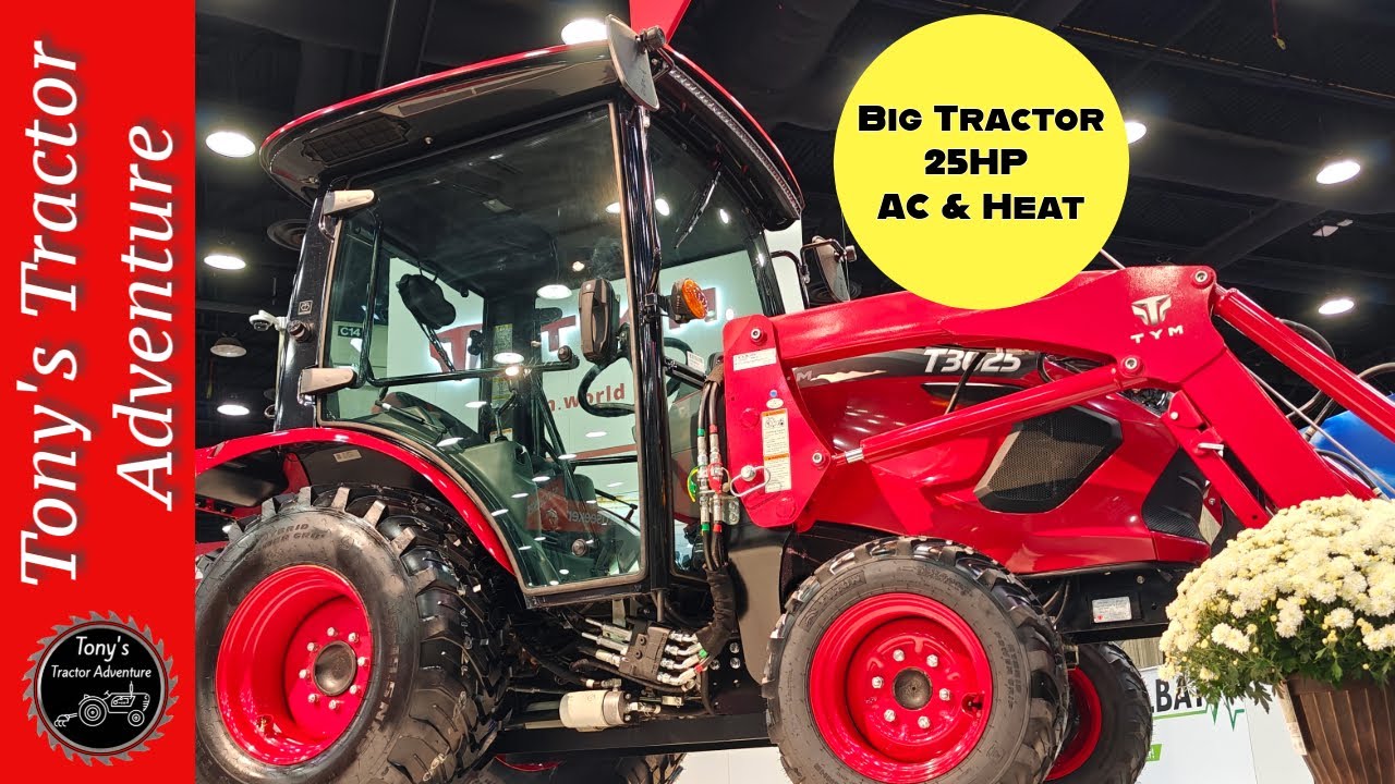 TYM Tractors' 2025 New Model - Biggest 25HP AC Cab Tractor On The Market - TYM T3025 (2515 Cab)
