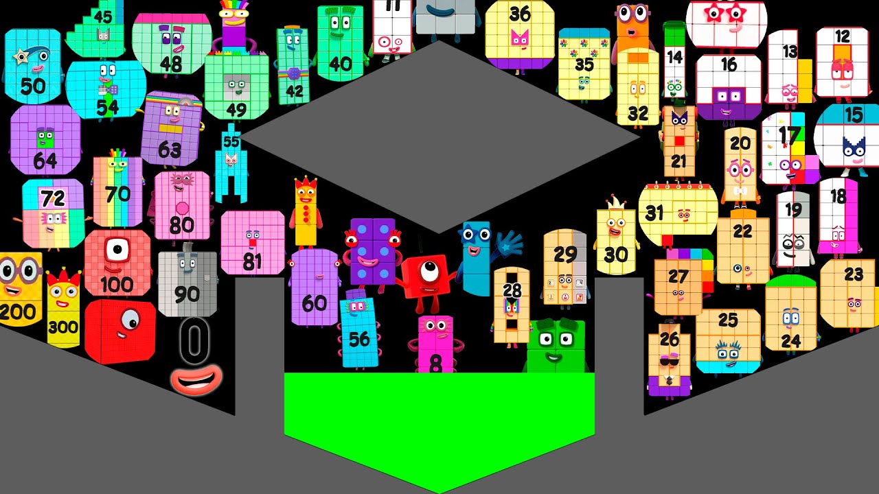 56 NEW Numberblocks Marble Race - Numberblocks Marbles Tournament in Algodoo! Who will win? Round 3