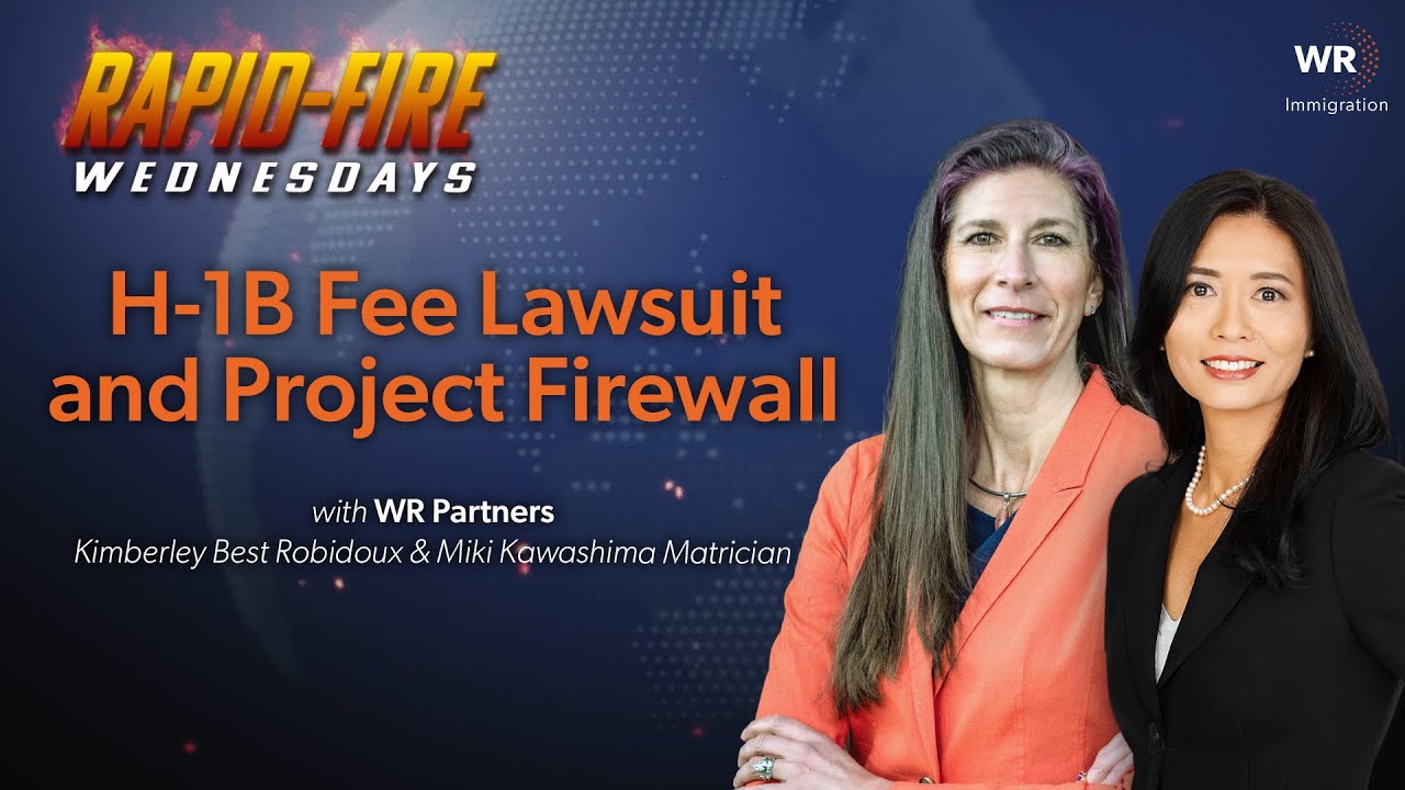 Судебный процесс по сбору H-1B и проект Firewall | Rapid-Fire Wednesdays 10.08 (076)