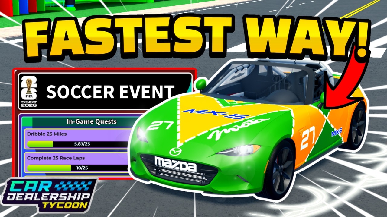 🔥 Как БЫСТРО пройти событие *ЧЕМПИОНАТ МИРА* в Car Dealership Tycoon!