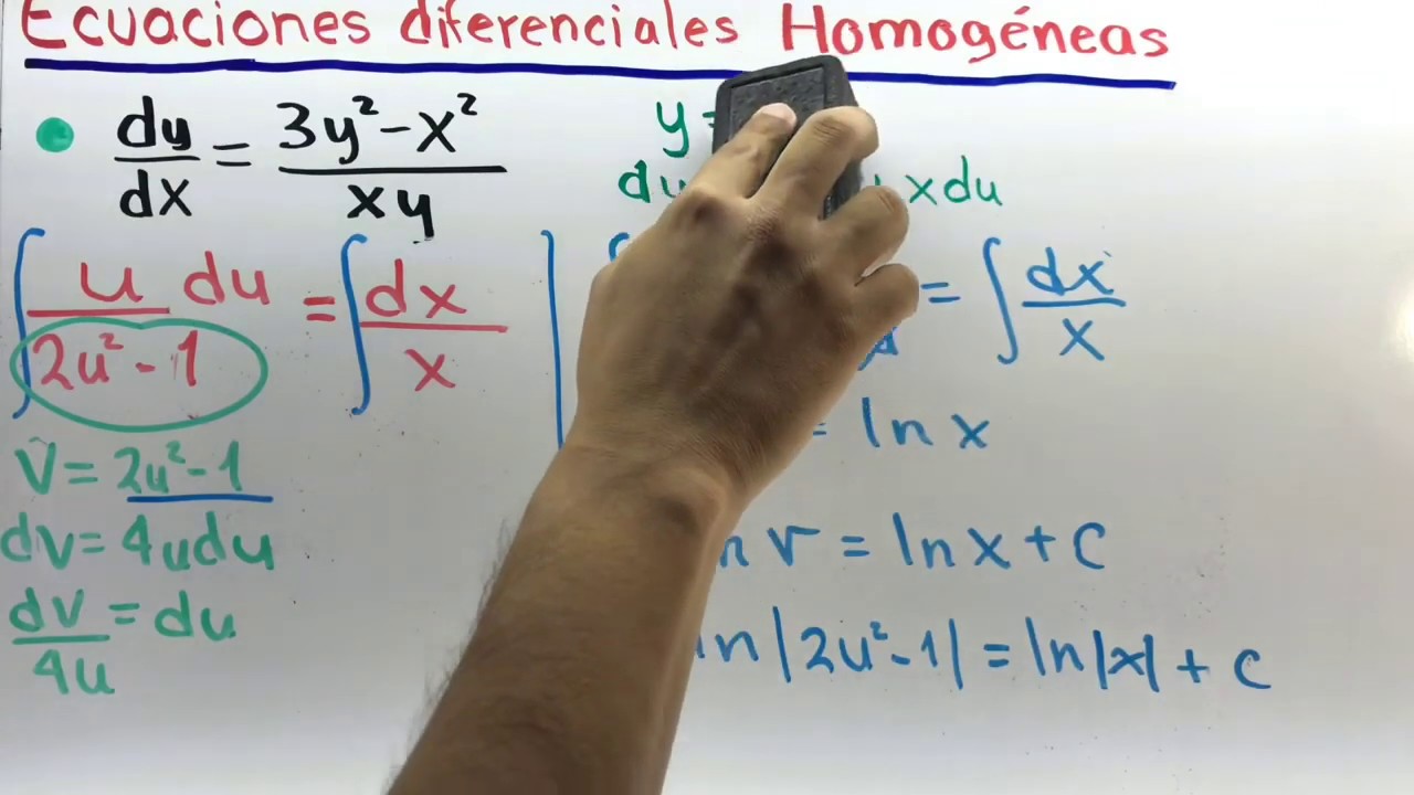 Ecuaciones diferenciales homogéneas | MASTERCLASS