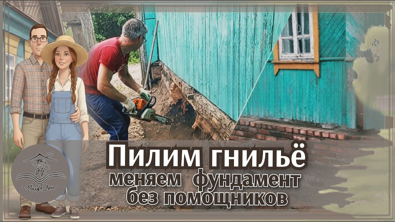🏡 Путь от Квартиры к Дому | Новая жизнь дома: от гнилья до бетона | #3
