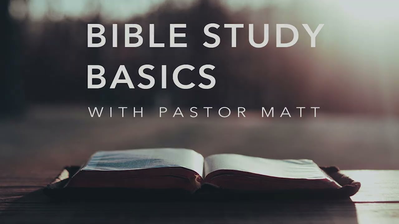 BIBLE STUDY BASICS | SESSION 2 | HOW TO STUDY YOUR BIBLE