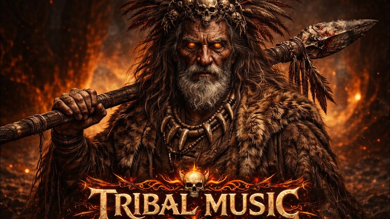 A Dark Ancestral Song. Ancestral Drum Rite I Relax and Meditation. #music #fantasy #dark