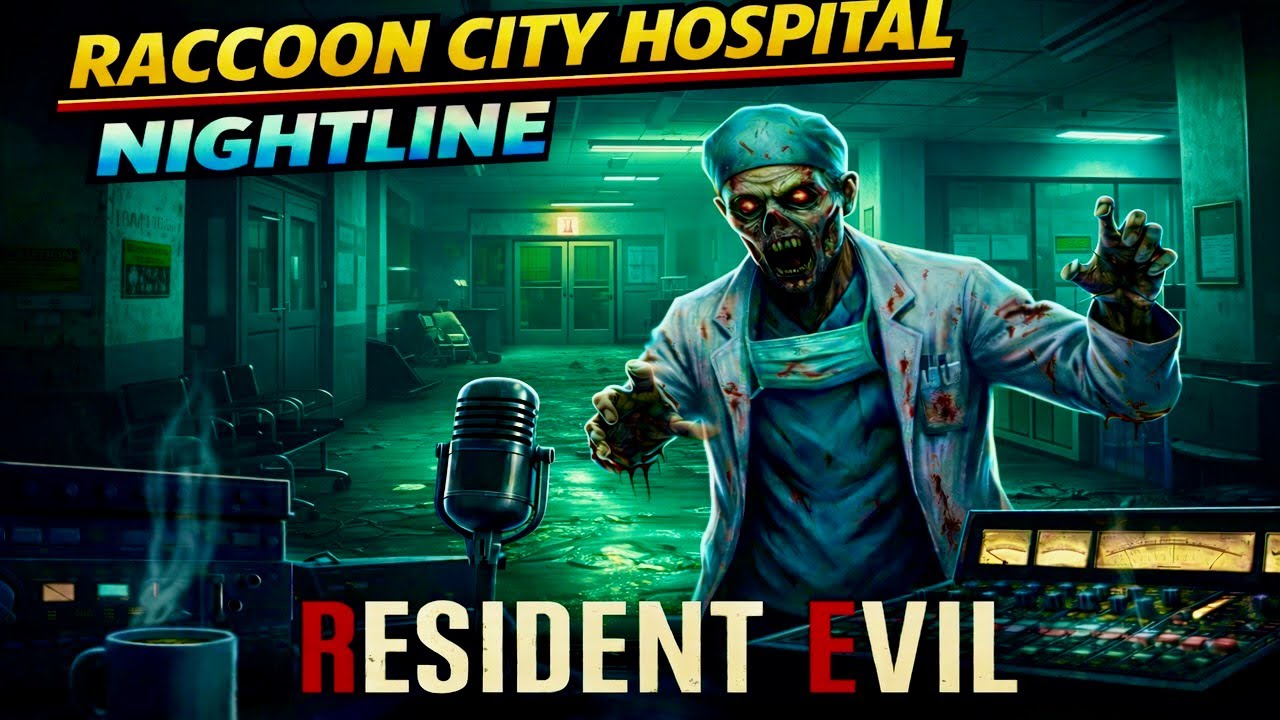 Resident Evil Hospital Radio | Raccoon City Nightline | 2 Hr Survival Horror Ambience | Sleep, Study