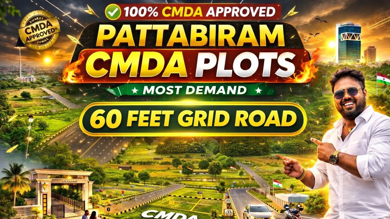 😱 Pattabiram 60 Feet Road CMDA Plot – Chennai City Investment Plot | Idea Mani