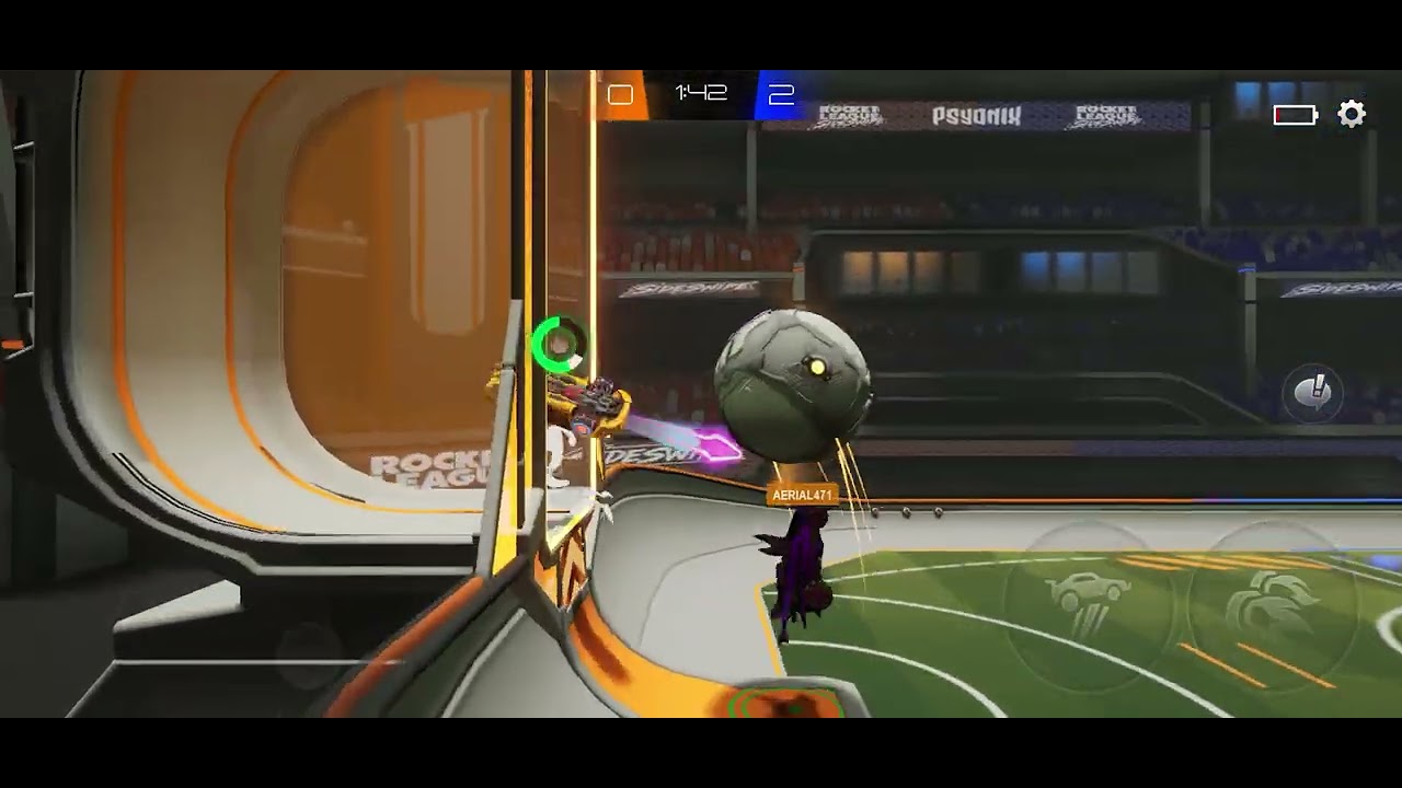 Playing rocket league sideswipe ranked bronze IV