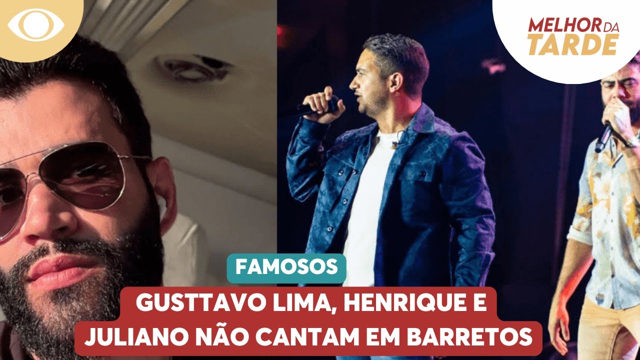 Por que Gusttavo Lima, Henrique e Juliano não cantam em Barretos? Veja explicação de Léo Dias