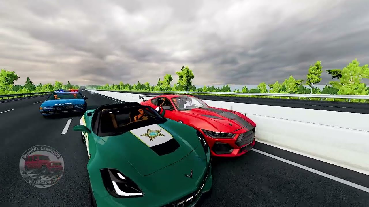 Police Chase &ndash; Crazy Escape! | BeamNG.drive