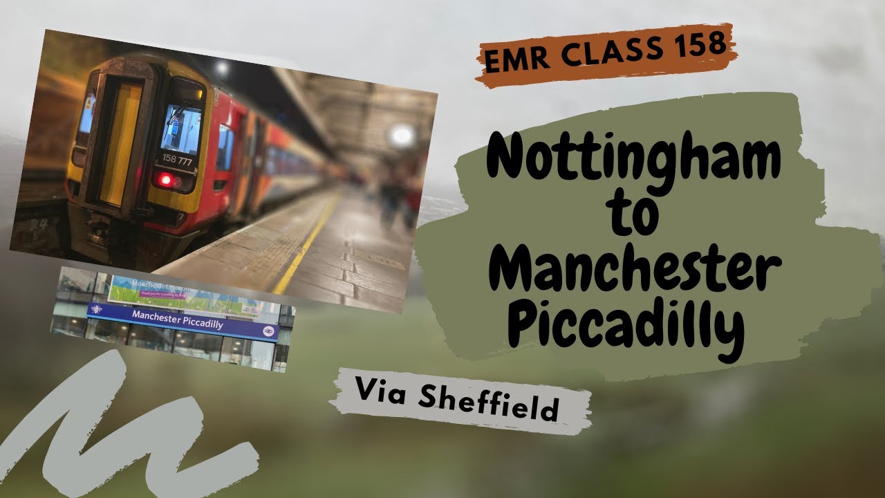 [❄️ FROSTY VIEW] EMR Class 158 - Nottingham To Manchester Piccadilly via Sheffield [Side View]