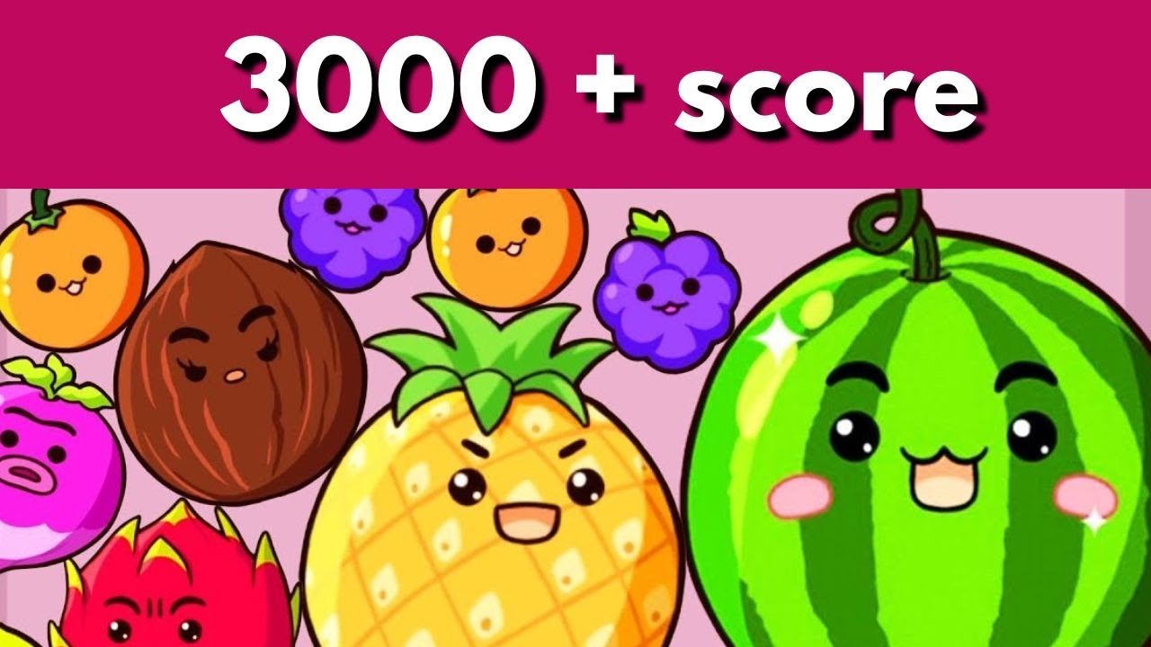 😳😀🤓 My 3000+ score for the first time in Fruit Merge! #fruitmerge #trending #gaming #viralvideo 
