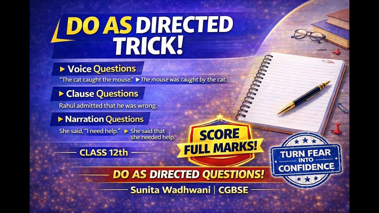 Do as directed:Voice, Clause, & Narration