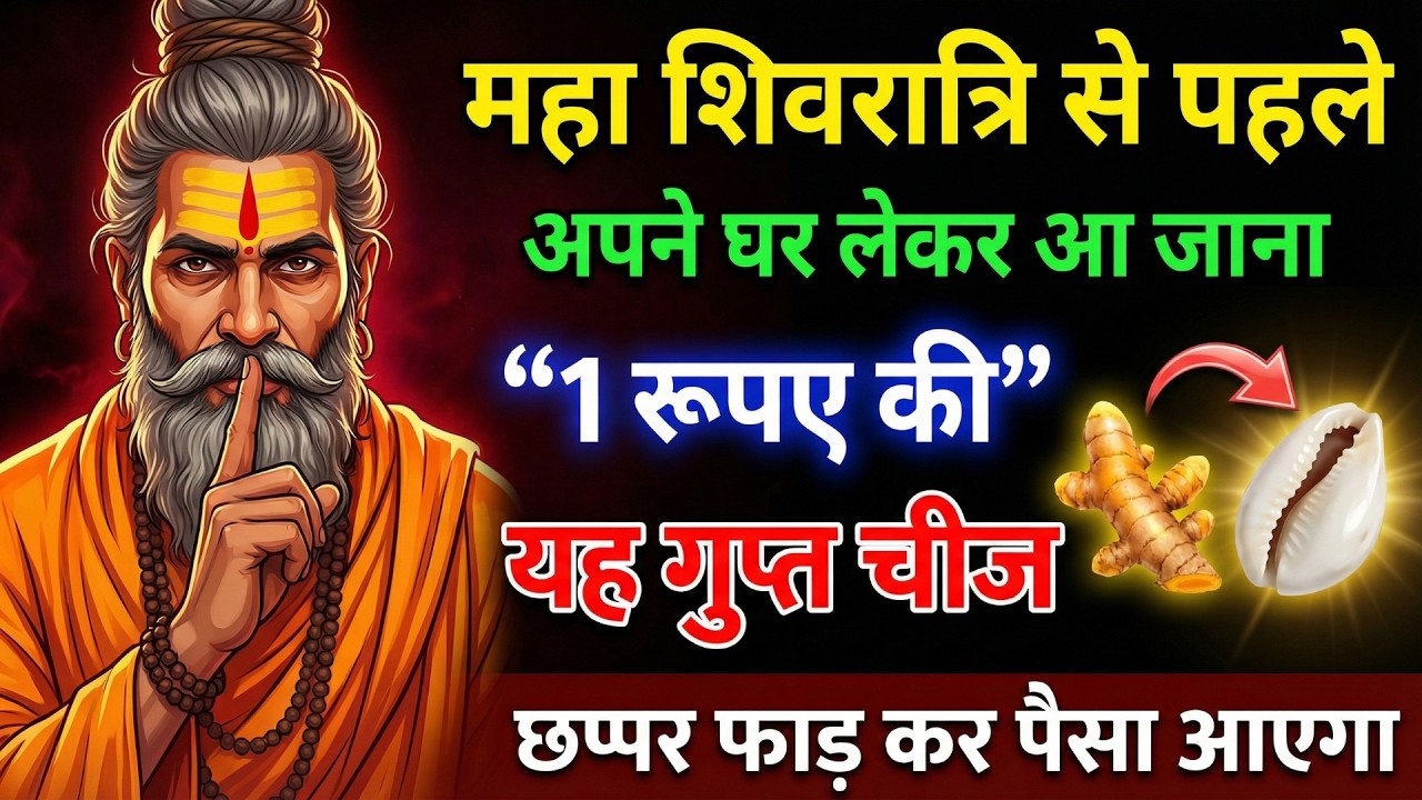 महा शिवरात्रि से पहले अपने घर पर लेकर आ जाना 1 रुपए की यह गुप्त चीज, छप्पर फाड़कर पैसा आएगा |