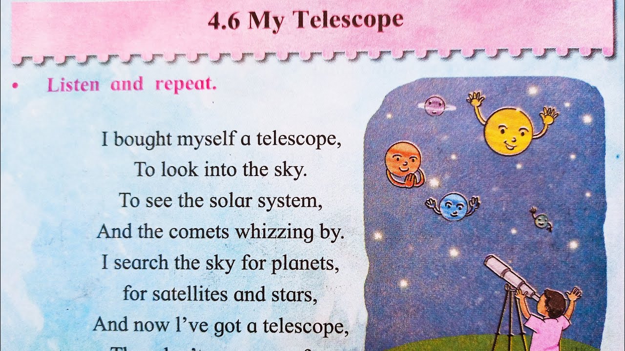 My Telescope | English Balbharati | Chap 4.6 | STD 2nd | Maharashtra Board | S&D Teacher