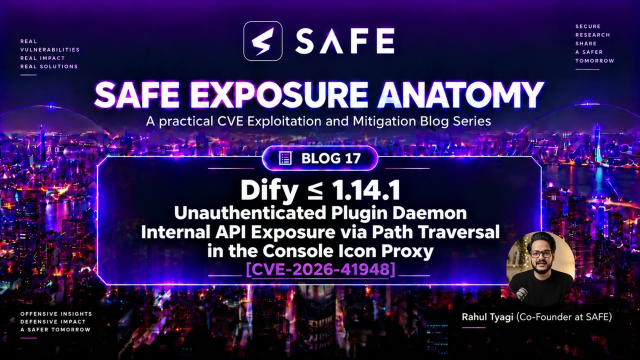 CVE-2026-41948: Critical Dify AI Vulnerability Explained | CVSS 9.4 | SAFE Security