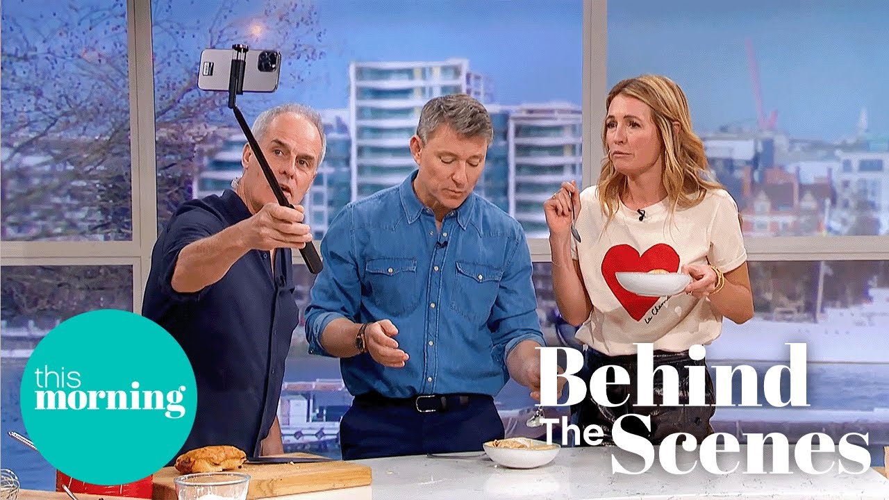 Ben & Cat Get Schooled While Phil Vickery Bakes a Jam Roly Poly | This Morning's Behind The Scenes