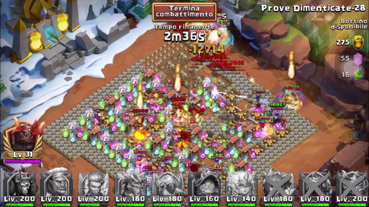 FORGOTTEN TRIAL 28 - Prove dimenticate 28 - CASTLE CLASH