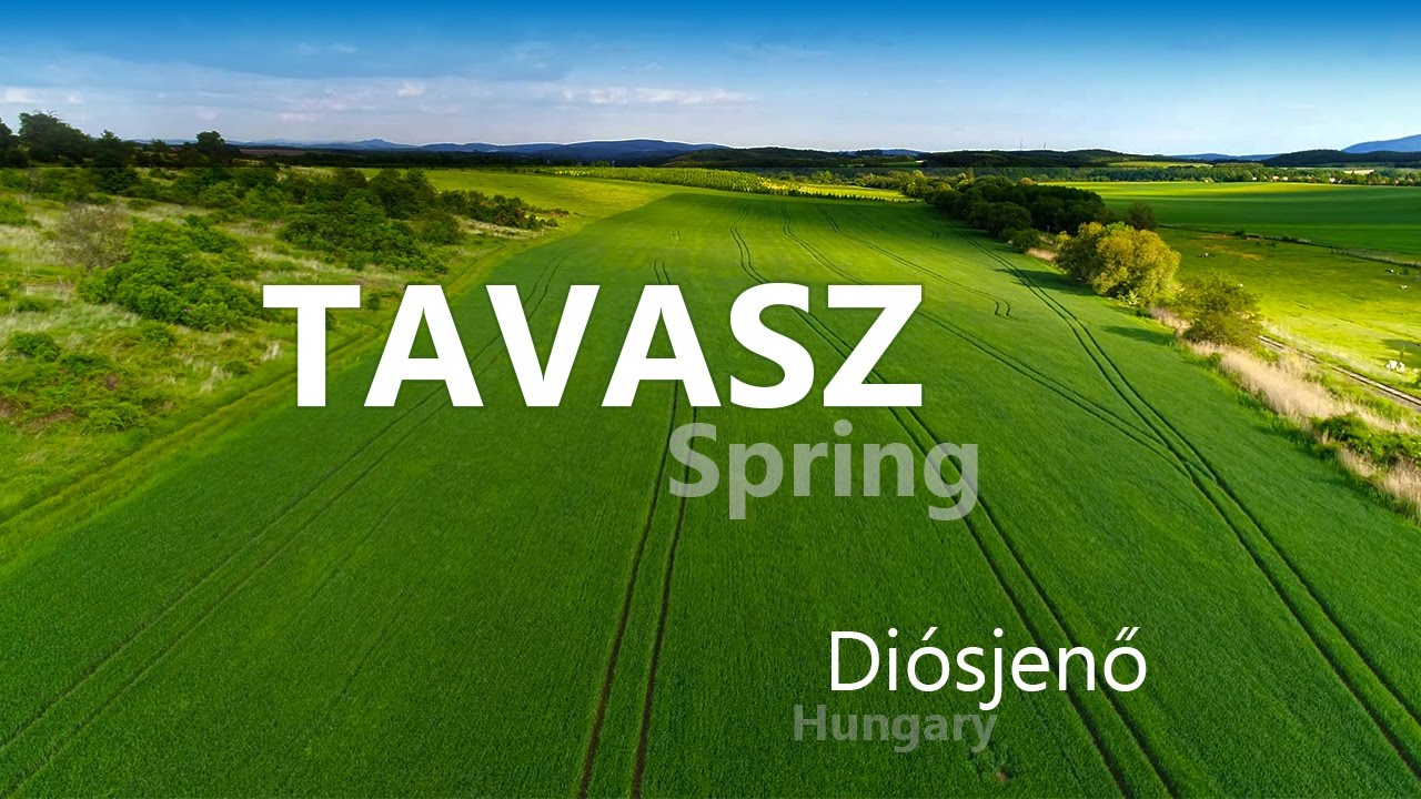 Tavasz - Diósjenő /légifelvétel  [4K]