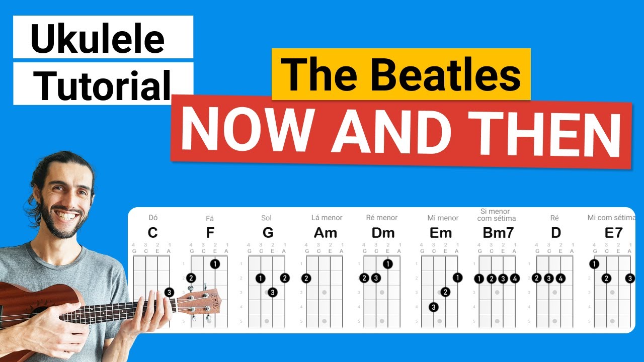 NOW AND THEN (The Beatles) Como tocar no Ukulele | Play Along