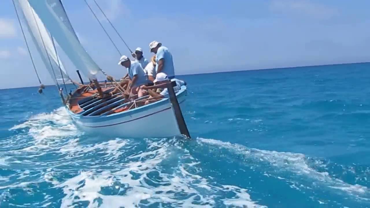 Traditional Lateen sailing boats at Favignana (Trapani - Sicily) 2 July 2016