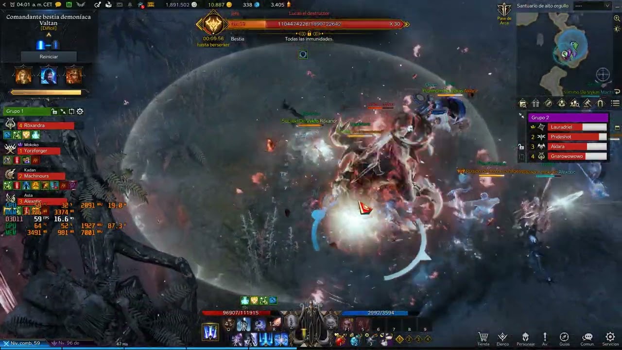 Lost Ark Valtan gate 1 hard (orbs and wei) with Bard Röxandra, Wei, 2023-01-05
