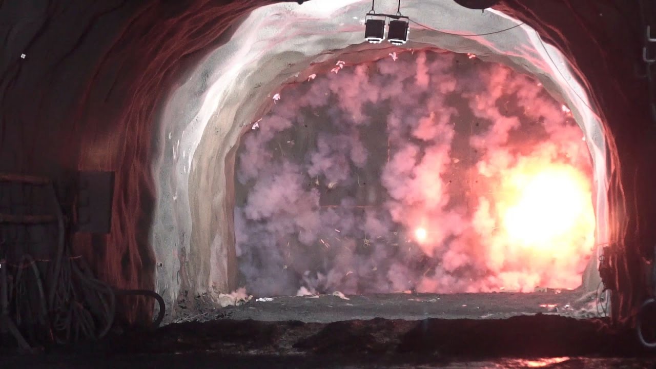 Tunnel du Chambon - Chantier du percement